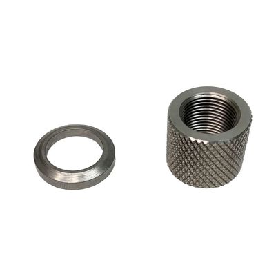 1/2" x28 Thread Protector with 1/2-28 Crush Washer (Silver)
