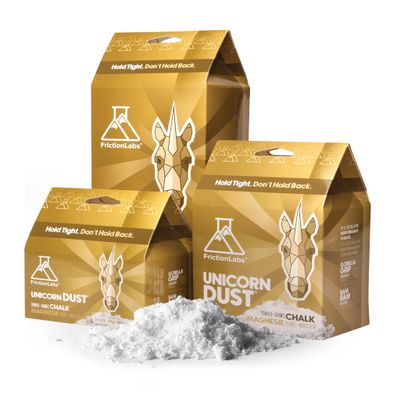 Friction Labs Unicorn Dust 12oz - Fine Texture - The New Standard in Chalk for Rock Climbing, Crossfit, and Powerlifting, Now with 100% Recyclable Packaging!