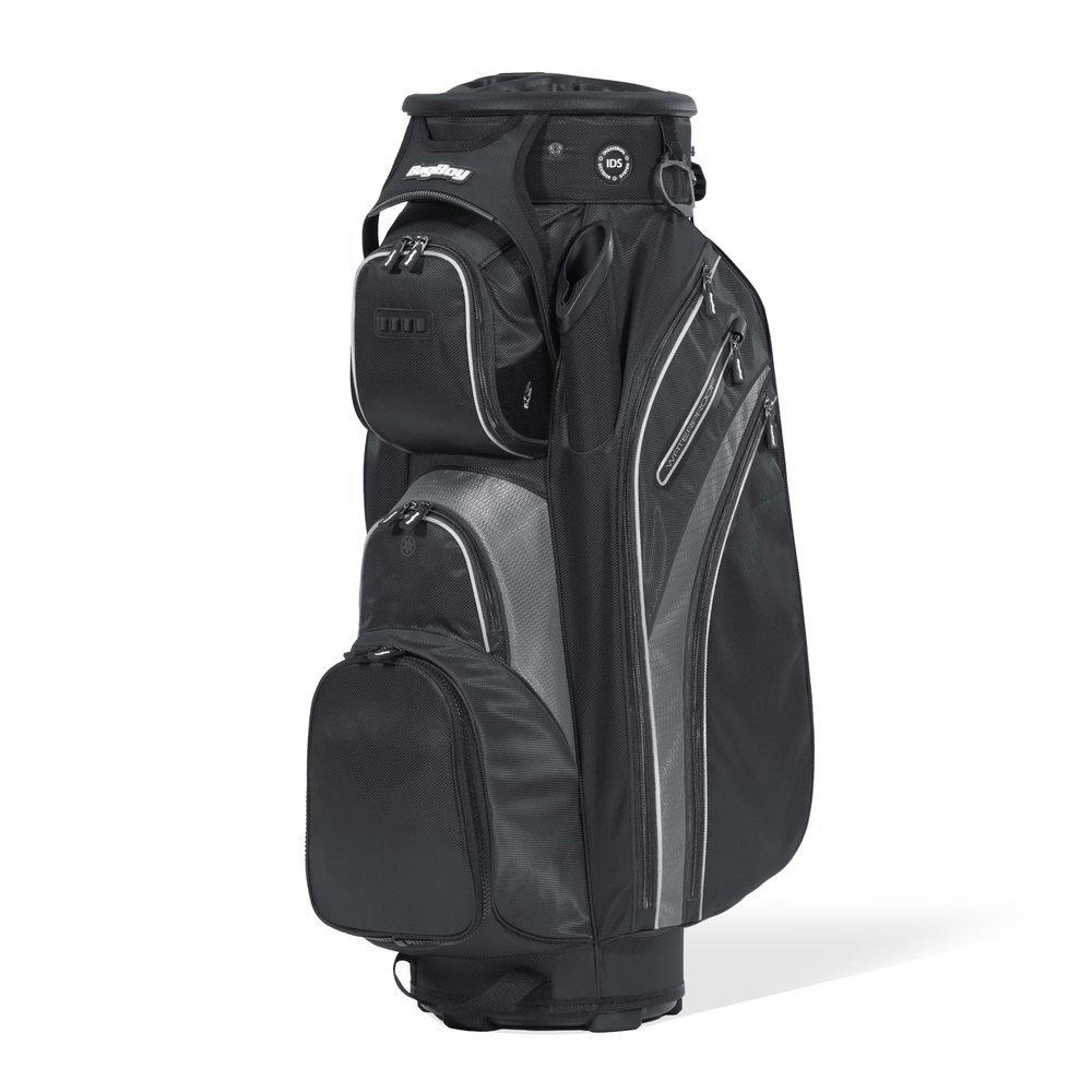 Bag Boy Revolver XP Golf Cart Bag, 14 Way 360 Rotating Top with Full Length Individual Dividers, External Putter Tube, 9 Pockets