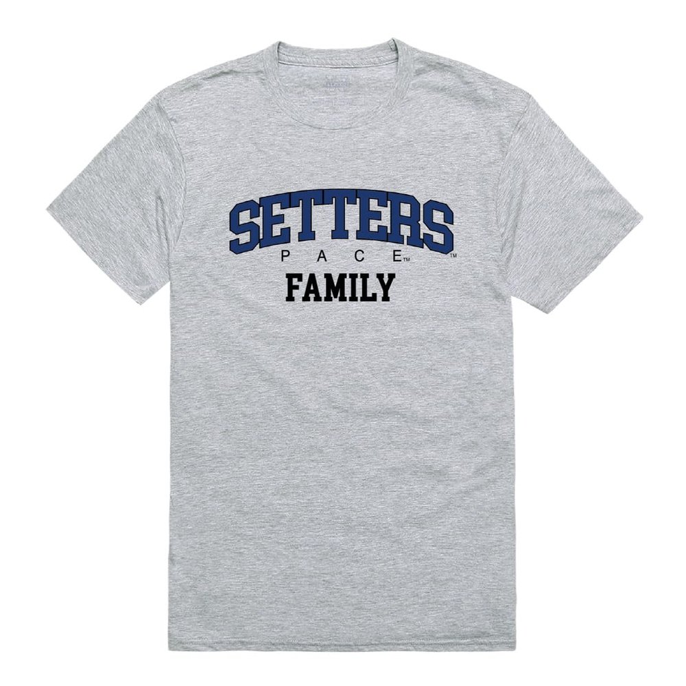 Pace University Setters Family Tee T-Shirt - Heather Grey, X-Large