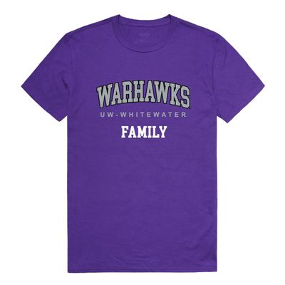University of Wisconsin-Whitewater Warhawks Family Tee T-Shirt - Pruple, X-Large
