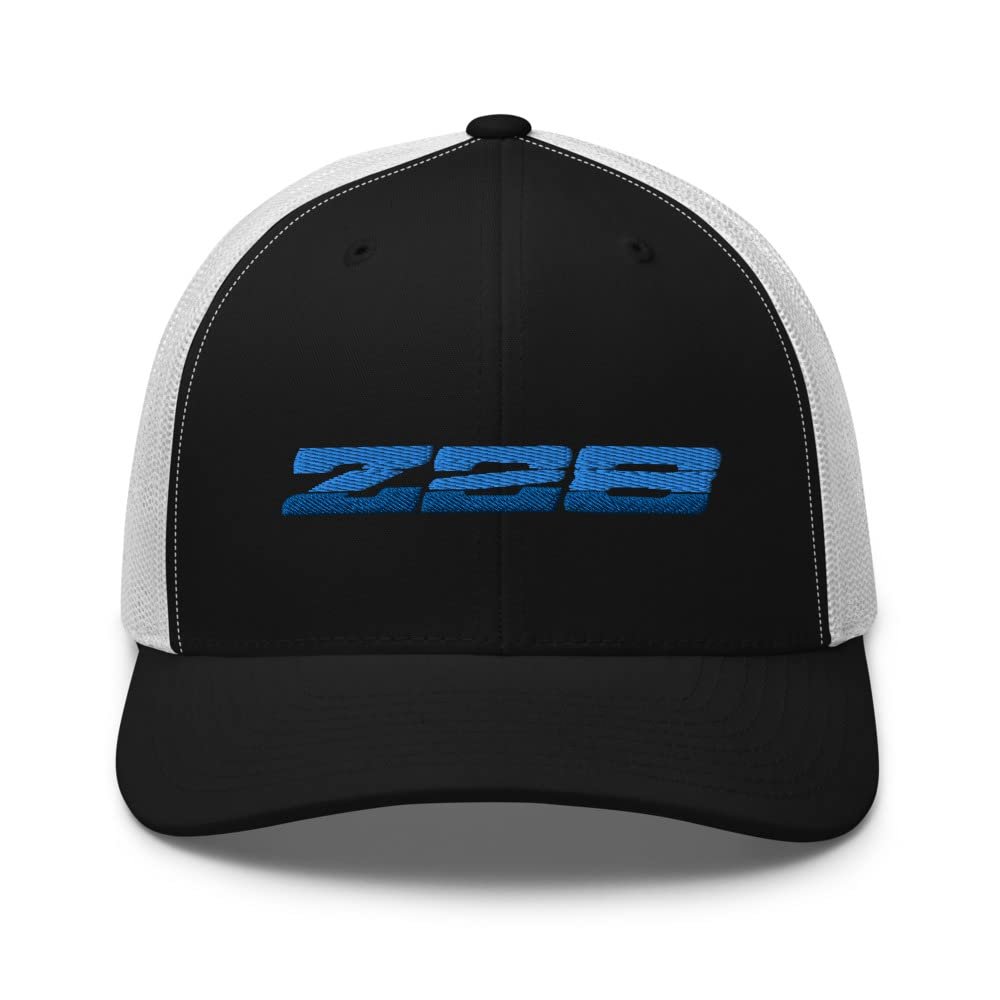 1985 1986 Camaro Z28 Blue Retro 80s Aesthetic Custom Car Club Trucker Cap Snapback Hat