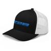 1985 1986 Camaro Z28 Blue Retro 80s Aesthetic Custom Car Club Trucker Cap Snapback Hat view 4