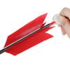 AMEYXGS Archery Flu flu Arrows and Judo Arrow Tips 30 Inch Mix Carbon Arrow Spine 500 with 4 Turkey Feather for Compound Bow Recurve Bow Competition and Target Practice(Pack of 12) (Red 3#) view 4