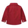 Toddler Boys Long Sleeve Red Shirt Tops Pants with Tie Child Kids Gentleman Outfits Toddler Clothes (Red, 3-4 Years) view 4