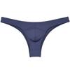 Botmois Men's Cheeky Briefs Skin Feel Skimpy Underwar Skimpy Half Cut Bikini Briefs Hipster Male Lingerie 3-Pack(Navy Blue) L view 2