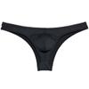 Botmois Men's Cheeky Briefs Skin Feel Skimpy Underwar Skimpy Half Cut Bikini Briefs Hipster Male Lingerie Black M view 1