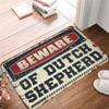 Abipuir Outside Fall Door Mat Beware of Dutch Shepherd Rug Home Sweet Home Mat Outside Decor (Size : 65X90CM) view 1