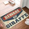 Abipuir Outside Fall Door Mat Beware of Giraffe Rug Home Sweet Home Mat Outside Decor (Size : 65X90CM) view 1