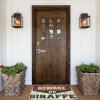 Abipuir Outside Fall Door Mat Beware of Giraffe Rug Home Sweet Home Mat Outside Decor (Size : 65X90CM) view 2
