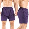 Gaglg Men's 5" Athletic Shorts 2 Pack Quick Dry Athletic Workout Gym Shorts with Zipper Pockets Yellow/Purple,XX-Large view 3