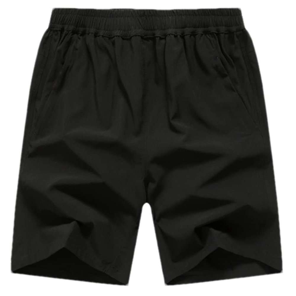 ERFMFKL Shorts Men's Street Casual Beach Shorts Quick Dry Comfortable Elastic Waist Sports Jogging Shorts