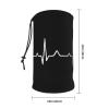 HETOCO Bass Guitar Heartbeat Balaclava Headwea Protection Neck Scarf Headband for Women Men view 3