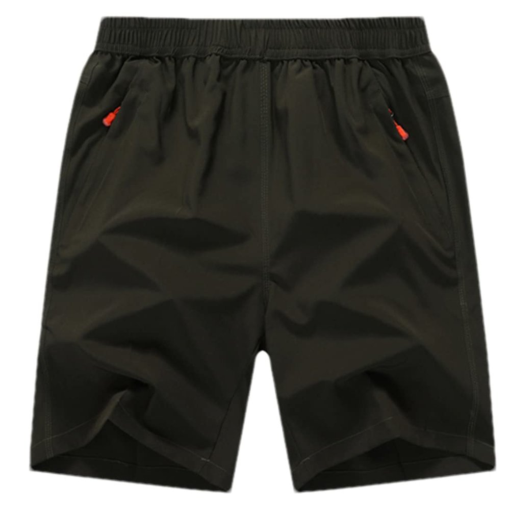 ERFMFKL Shorts Men's Street Casual Beach Shorts Quick Dry Comfortable Elastic Waist Sports Jogging Shorts