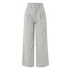 YOLAI Women Wide Leg Pants Work Business Casual High Waisted Pants Flowy Lightweight Trousers with Pockets (Mint Green, XL) view 3