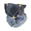 HETOCO Blue Hexagons and Diamonds Balaclava Headwea Protection Neck Scarf Headband for Women Men view 1