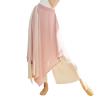 YOLAI Women's Loose Flowing Chiffon Dress Trousers Classical Dance Wide Leg Pants Dance Lightweight Colour Blocking Pants (Pink, XL) view 1