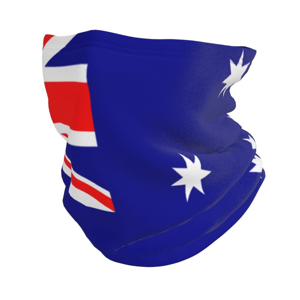 HETOCO Australia Flag Balaclava Headwea Protection Neck Scarf Headband for Women Men