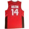 Youth Troy Bolton Jersey,Kids Wildcats #14 High School Basketball Shirt (X-Large, 14 Bolton Red) view 2