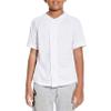 BAICAIYU Kids Baseball Jersey Solid Button Down Shirts Sports Uniform for Boy Gril Softball White1