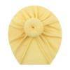 Headwear Solid Baby Toddler Hat Kids Boys Girls Knotted Accessories Baby Care Baby Swimsuit (Yellow, One Size) view 1