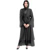 Abayas for Women Muslim: Modest Abaya Dress with Hijab Jilbab Middle East Arabian Robes Dubai Outfit Conservative Kaftan Islamic Dresses Chiffon Prayer Clothes Ramadan Eid Wedding Black Medium view 1