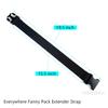 Fanny Pack Extender Belt | Elastic Strap Extender for Bum Bag & Crossbody Bags in Black view 3