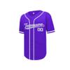 Mgowqav Custom Baseball Jersey Double-Sided Stitched Name & Number Button Closure Short Sleeve Baseball Jersey S-4XL Purple&Grey&White view 3