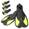 Alvinlite Swim Fins, Diving Fins Snorkel Fins, Snorkeling Gear Flippers, Travel Size Short Flippers, Men Women, Kids Soft Swim Shoes for Adults, Swimming Training, Outdoor Water Sports(L) view 1