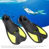Alvinlite Swim Fins, Diving Fins Snorkel Fins, Snorkeling Gear Flippers, Travel Size Short Flippers, Men Women, Kids Soft Swim Shoes for Adults, Swimming Training, Outdoor Water Sports(L) view 4