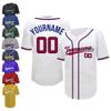 Mgowqav Custom Baseball Jersey Double-Sided Stitched Name & Number Personalized Baseball Jersey S-4XL White&red&Blue view 1