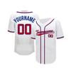 Mgowqav Custom Baseball Jersey Double-Sided Stitched Name & Number Personalized Baseball Jersey S-4XL White&red&Blue view 2