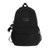Aesthetic Backpack Cute Backpack for School College Backpack Large Capacity Bookbags for Girls Women Students Casual Travel Daypacks Solid Color(Black) view 1