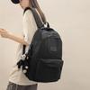 Aesthetic Backpack Cute Backpack for School College Backpack Large Capacity Bookbags for Girls Women Students Casual Travel Daypacks Solid Color(Black) view 2