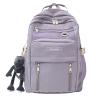JARKJARD Cute Aesthetic Backpack Kawaii Backpack for School with Cute Pendant Casual Daypack Middle Student Travel College Bookbag for Girls Large Capacity(Purple) view 1