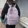 JARKJARD Cute Aesthetic Backpack Kawaii Backpack for School with Cute Pendant Casual Daypack Middle Student Travel College Bookbag for Girls Large Capacity(Purple) view 3