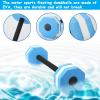 Algado 2025 New 22.4 Inch Aquatic Dumbbells Swimming Equipment for Bar Float Heavy Resistance Aquatic Dumbbell Pool Barbells for Swimming, blue view 2