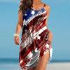 Dresses for Women 2023 Casual Summer Dresses for Women Sexy Hollow Out O-Neck Sleeveless A-Line Vintage Beach Sundress Hawaiian Dress Women 2023 Summer Casual Halter Neck A-Line Dress view 2