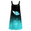 Easter Dress for Women Summer Dresses for Women 2023 Beach Dress Cover Ups Boho Floral Print T Shirt Sundresses with Pockets Womens Summer Floral Wrap V Neck Adjustable Spaghetti Casual Dress view 3