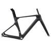 HIMALO Carbon Fiber Road Bike Frameset Disc Brake Thru Axle Breaking Wind Racing Frame 43.5/46/48/50/52/54/56CM Internal Routing  for 700C Wheels (Color : Black, Size : 52CM) view 1