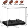 KKU Football Display Case, Acrylic Football Case Display Case Autographed Football Holder, No Assembly Required Football Display Box with Removable Built-in Football Display Stand view 2