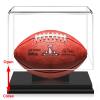 KKU Football Display Case, Acrylic Football Case Display Case Autographed Football Holder, No Assembly Required Football Display Box with Removable Built-in Football Display Stand view 3
