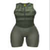Sparx Women Triathlon Suit Tri Short Racing Cycling Swim Run (XL, Army) view 2