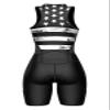 Sparx Women Triathlon Suit Tri Short Racing Cycling Swim Run (2XL, B&W Flag) view 4