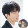 KYUSAR Beautiful Wig Mens Boys Short Straight Black Hair Wigs Male Party Real Hair Cosplay Wig Daily Use Wigs view 3