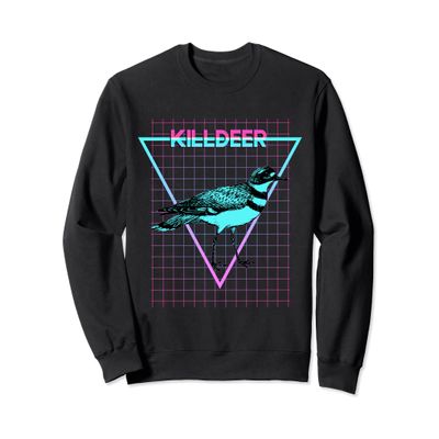 Killdeer Bird Aesthetic Retro Style Killdeer Sweatshirt