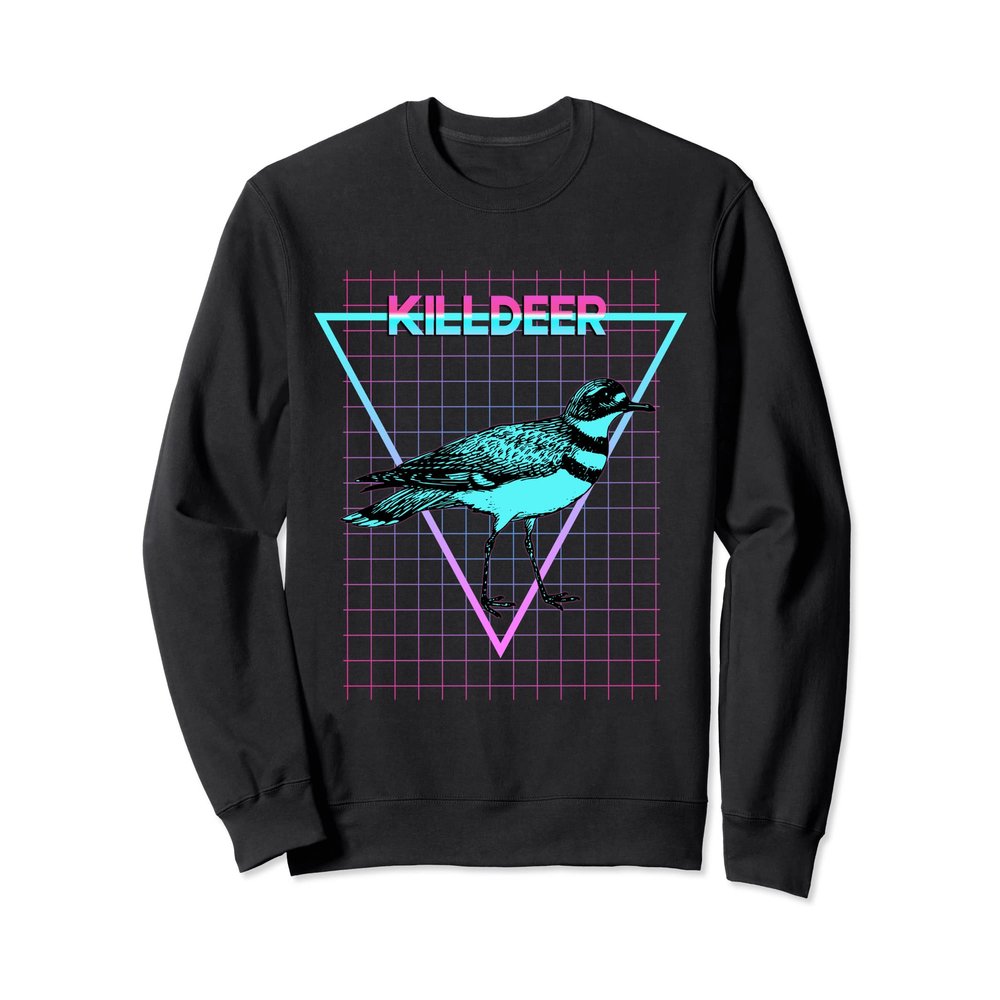 Killdeer Bird Aesthetic Retro Style Killdeer Sweatshirt