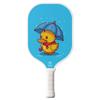 TigerTail Sports Rain Ducky Colorful Design Pickleball Paddle, USA Pickleball Approved, White Trim view 1