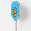 TigerTail Sports Rain Ducky Colorful Design Pickleball Paddle, USA Pickleball Approved, White Trim view 2