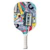 TigerTail Sports Cassette Colorful Design Pickleball Paddle, USA Pickleball Approved, White Trim view 1